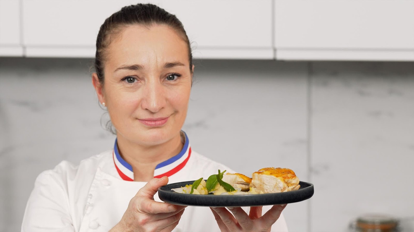 Portrait horizontal de chef importé