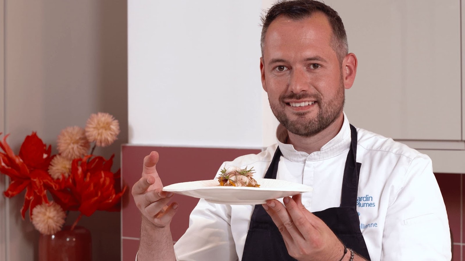 Portrait horizontal de chef importé