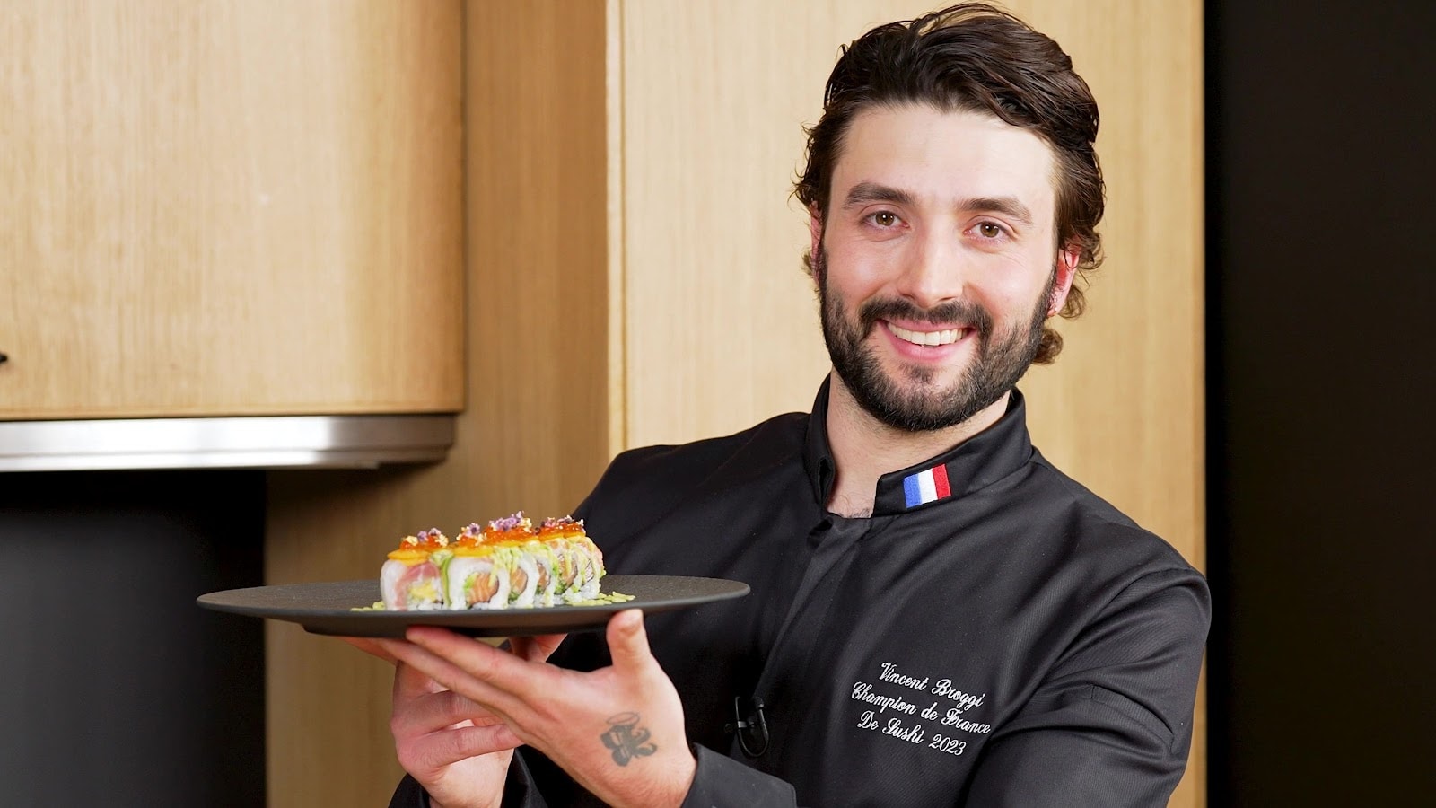 Portrait horizontal de chef importé