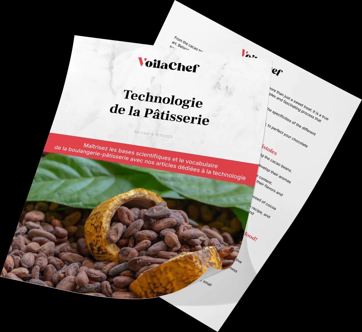 Fiche technologie VoilaChef imprimable, couverture en français